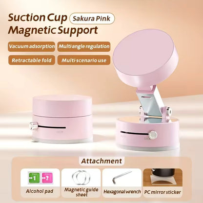 Mini Vacuum Double Side Magnetic Suction Cup Holder