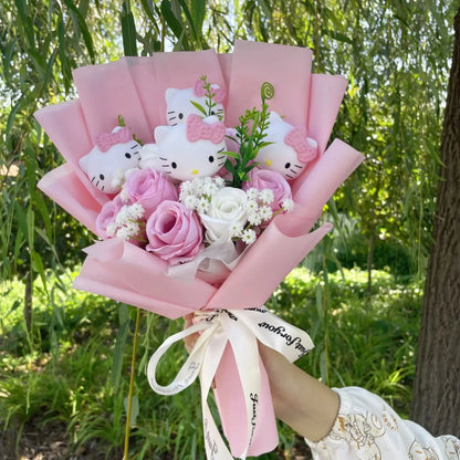 Kitten Bloom Bouquet - Faux Everlasting Flowers