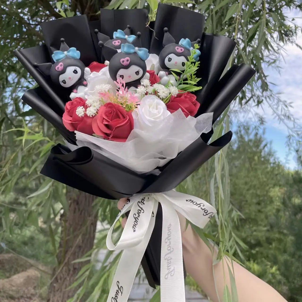 Kitten Bloom Bouquet - Faux Everlasting Flowers