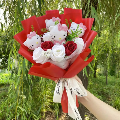 Kitten Bloom Bouquet - Faux Everlasting Flowers