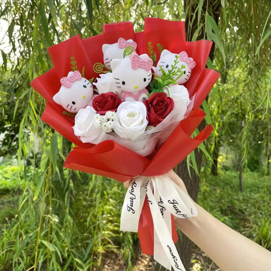 Kitten Bloom Bouquet - Faux Everlasting Flowers